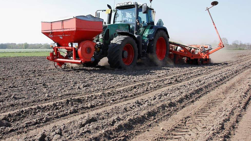 De machine wordt ook gebruikt voor het zaaien van ondergewas.