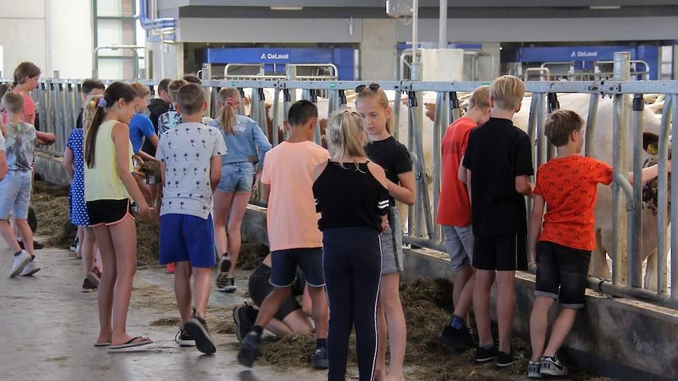 De redactie van het NOS Jeugdjournaal vroeg aanwezige kinderen van groep 7 naar het boerenvak. De kinderen waren enthousiast; het leek hen hard werken, maar ook heel belangrijk.