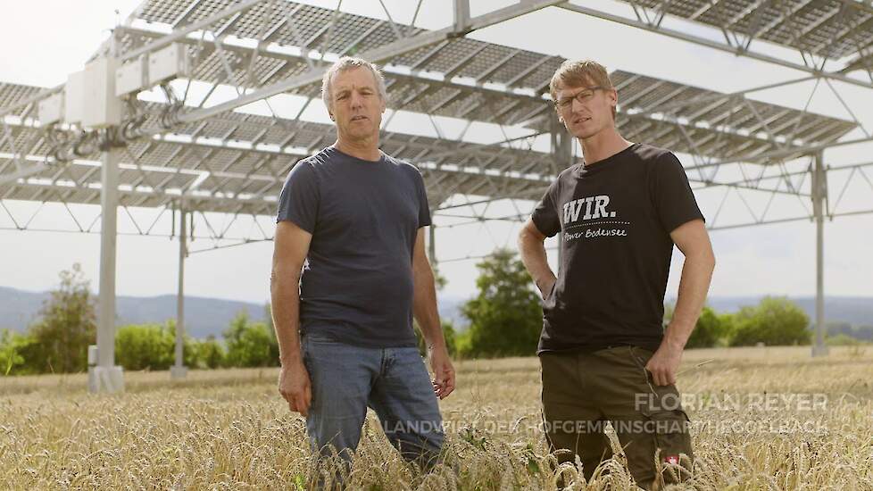Forschungsprojekt Agrophotovoltaik - Hofgemeinschaft Heggelbach am Bodensee