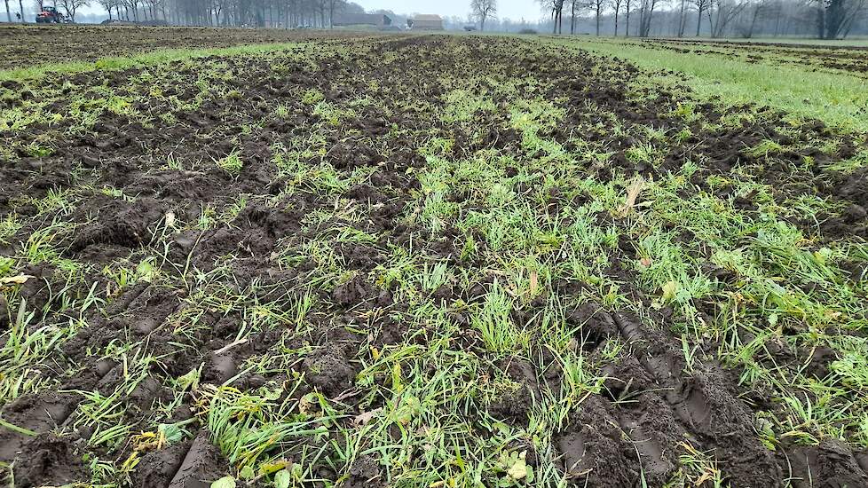 Ook de Crosscutter liet aardig wat gras aan de bovenkant van het perceel liggen.