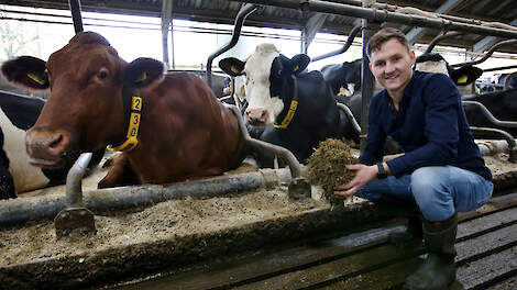 Robin Walvoort: „We streven naar een ruw-eiwitgehalte van 145 gram.”