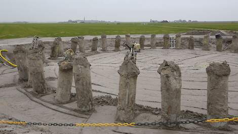 Ter illustratie: fundering voor een windmolen.