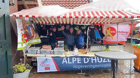 Verkoop van coole shirts en merchandise waarvan de opbrengst 100 procent naar de actiepagina van de deelnemers gaat