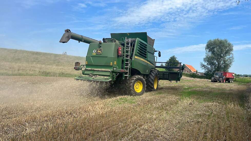Met ruim 9 ton aan opbrengst per hectare is Wall tevreden.