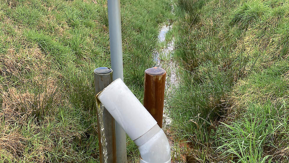 De gestuurde drainage bij melkveehouder Rob Groot Kormelinck.
