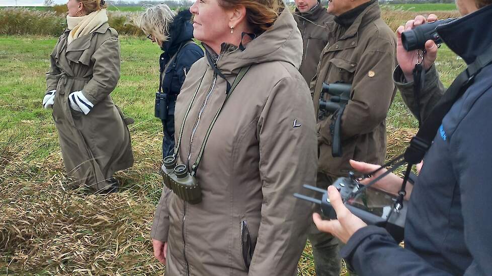 Voorzitter van de Jagersvereniging Theo ten Haaf: „We hebben de minister laten zien hoe belangrijk de samenwerking is tussen jagers en andere partijen in het groen om kwetsbare gebieden te beschermen. We hebben duidelijk gemaakt dat jagers tegen veel rege
