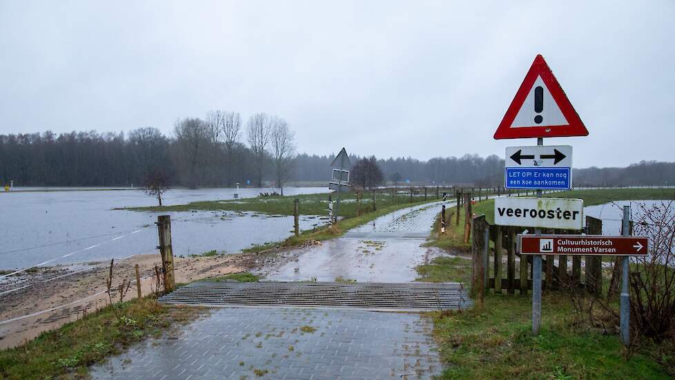 Wateroverlast in Ommen.