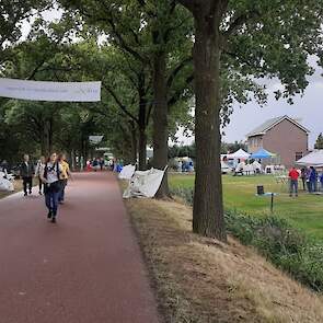 Tegen 14.00u wordt het steeds rustiger op straat. De wandelaars hebben vanaf de boerenrustplaats nog 12 kilometer voor de boeg. Veel tijd om onderweg nog te rusten hebben deze wandelaars niet meer.