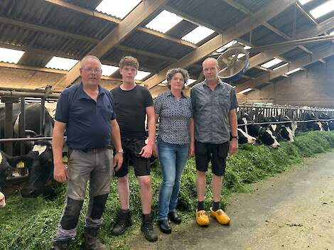 Peter, Ruud, Nancy en Rudie Schennink.